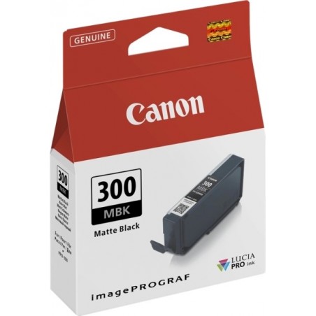 Canon PFI300 Negro Mate Cartucho de Tinta Original - 4192C001/PFI300MBK