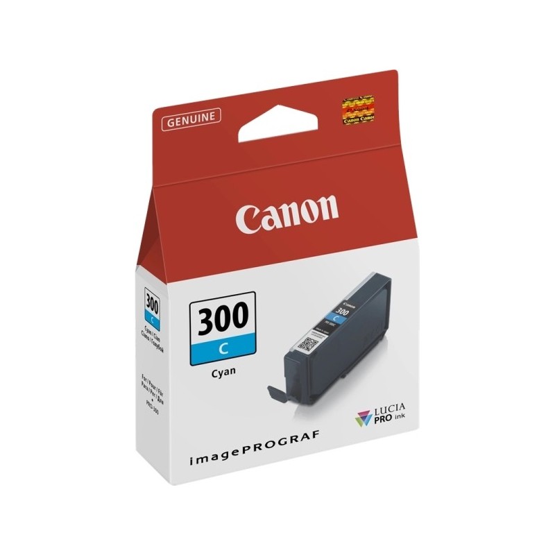 Canon PFI300 Cyan Cartucho de Tinta Original - 4194C001/PFI300C