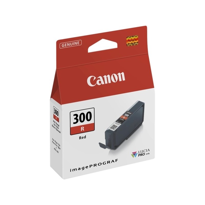 Canon PFI300 Rojo Cartucho de Tinta Original - 4199C001/PFI300R