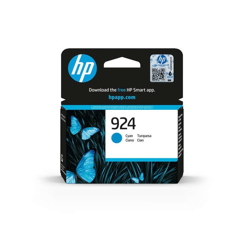 HP 924 Cyan Cartucho de Tinta Original - 4K0U3NE