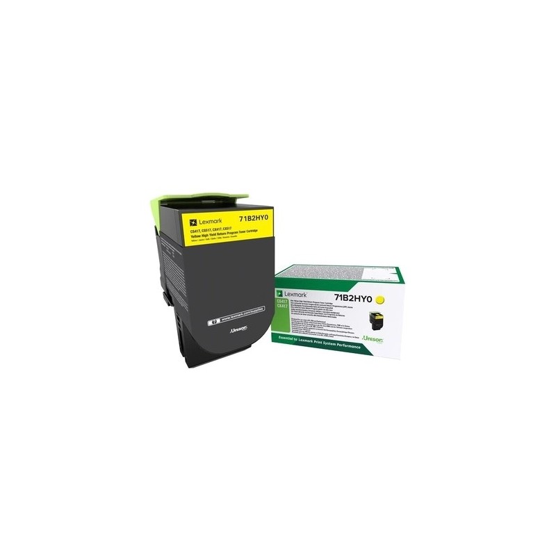 Lexmark CS417/CX417/CS517/CX517 Amarillo Cartucho de Toner Original - 71B2HY0/71B0H40