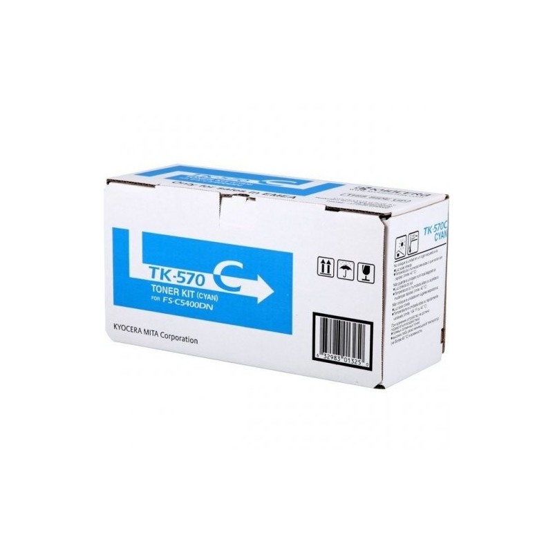Kyocera TK570C Cyan Cartucho de Toner Original - 1T02HGCEU0/TK570C
