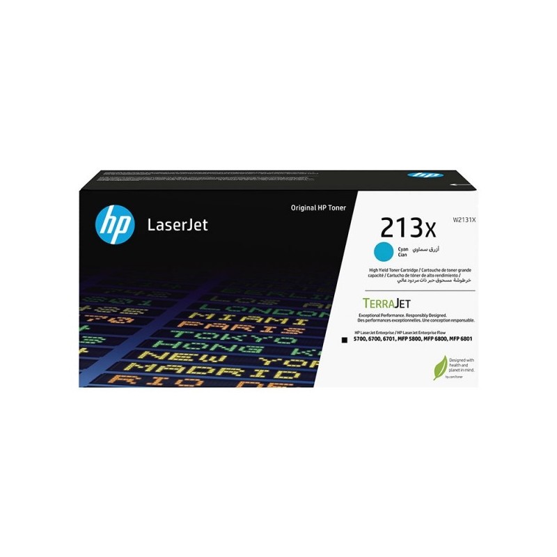 HP W2131X Cyan Cartucho de Toner Original - 213X