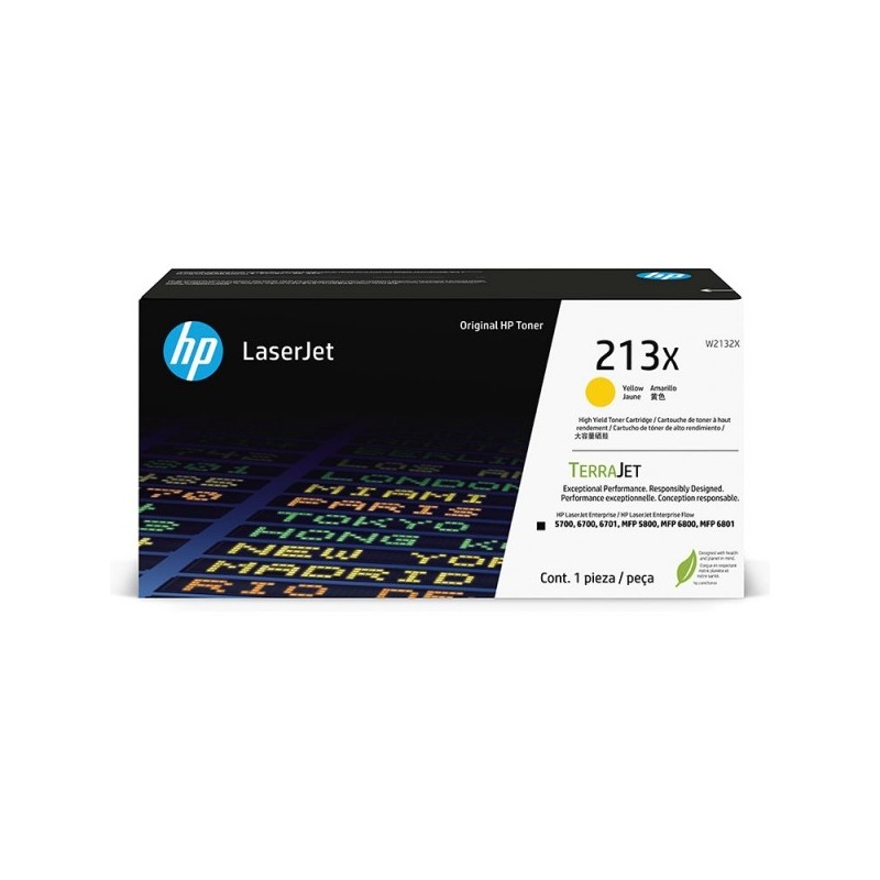 HP W2132X Amarillo Cartucho de Toner Original - 213X