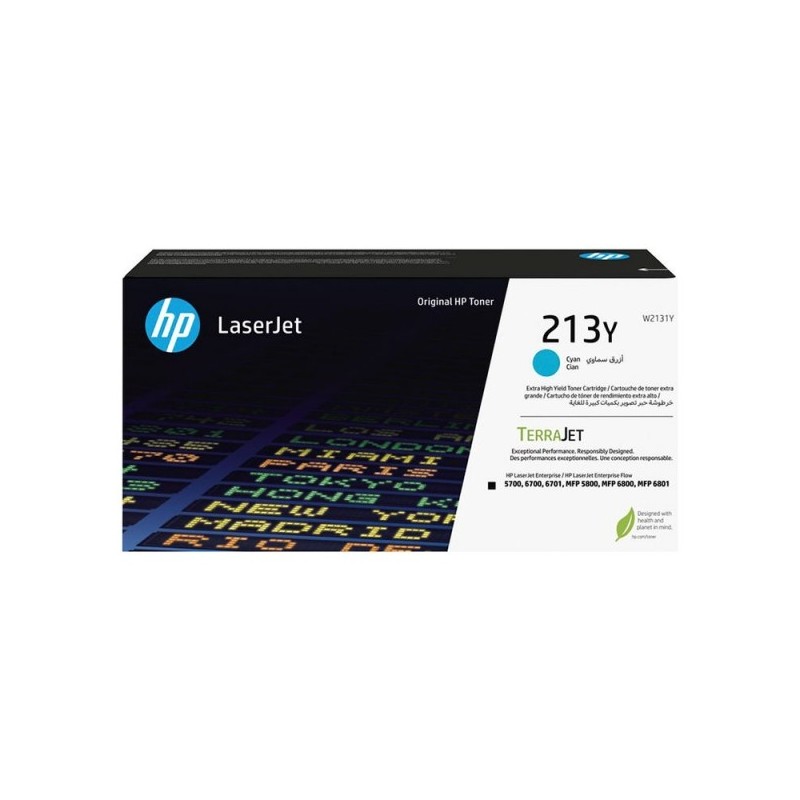 HP W2131Y Cyan Cartucho de Toner Original - 213Y