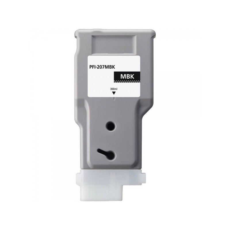 Canon PFI207 Negro Mate Cartucho de Tinta Pigmentada Generico - Reemplaza PFI207MBK/8788B001