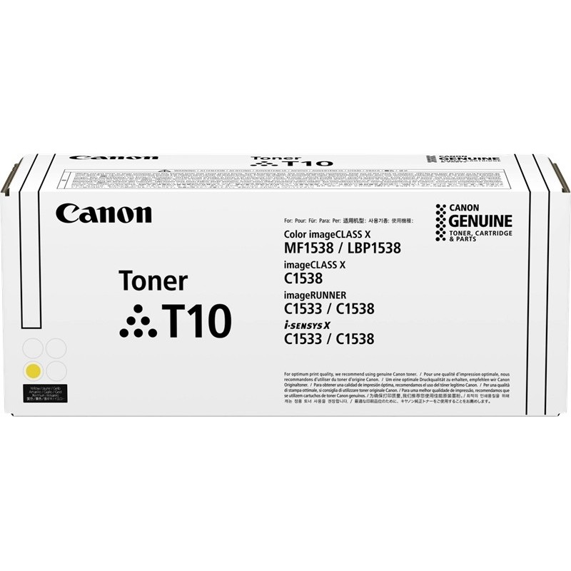 Canon T10 Amarillo Cartucho de Toner Original - 4563C001