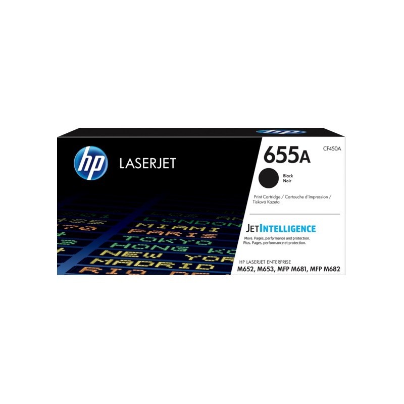 HP CF450A Negro Cartucho de Toner Original - 655A
