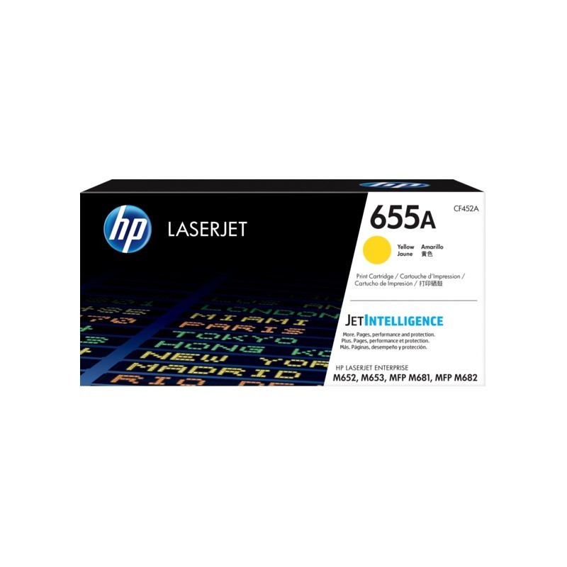 HP CF452A Amarillo Cartucho de Toner Original - 655A