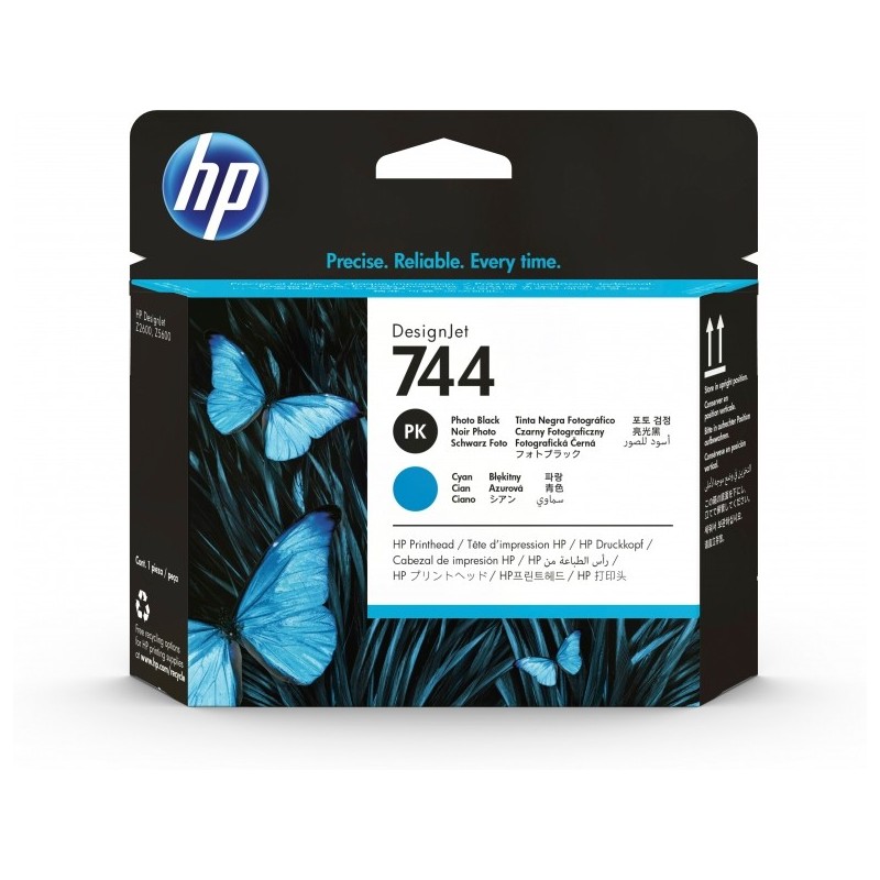 HP F9J86A Negro Photo y Cyan Cabezal de Impresion Original - 744