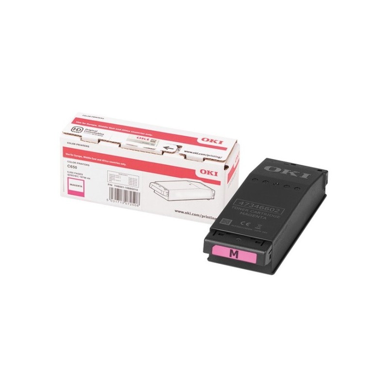 OKI C650 Magenta Cartucho de Toner Original - 9006128