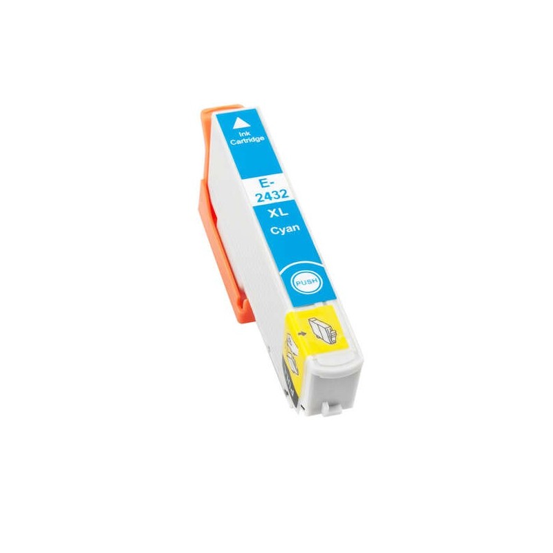 Epson T2432/T2422 (24XL) Cyan Cartucho de Tinta Generico - Reemplaza C13T24324012/C13T24224012